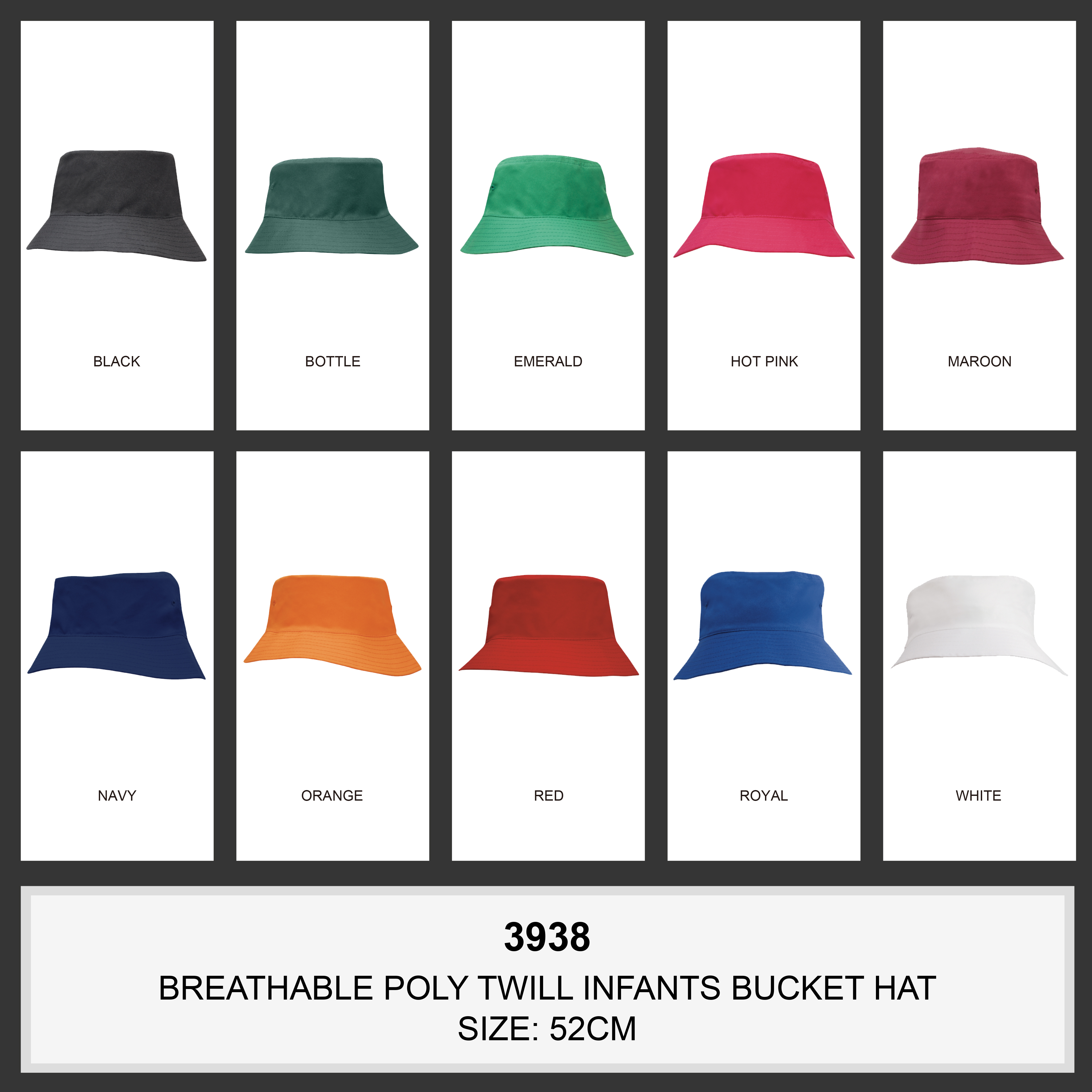 Breathable Poly Twill Infants Bucket Hat(3938) 2 | | Promotion Wear